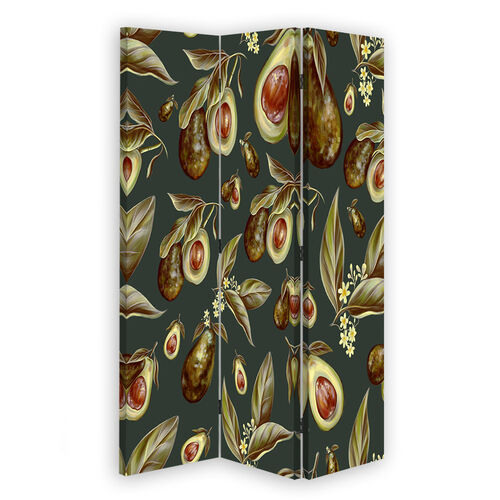 Raumteiler Beidseitig drehbar, Avocado-Fruchthälften - (110x170)