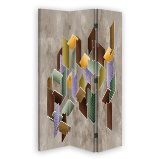 Raumteiler Beidseitig drehbar, 3D-Puzzle - (110x170)