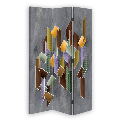 Raumteiler Beidseitig drehbar, 3D-Puzzle - (110x170)