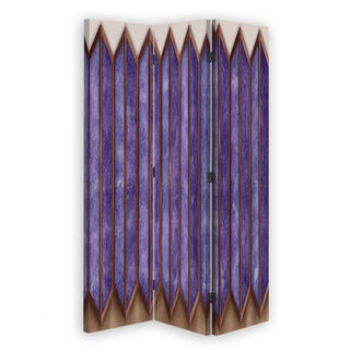 Raumteiler Beidseitig drehbar, 3D-farbige Fenster - (110x170)