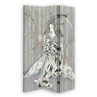 Raumteiler Beidseitig drehbar, Traditionelle japanische Geisha - (110x170)