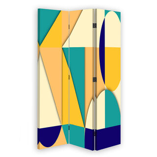 Raumteiler Beidseitig drehbar, Geometrische Formen Abstraktion - (110x170)