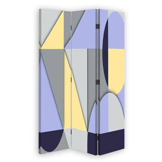 Raumteiler Beidseitig drehbar, Geometrische Formen Abstraktion - (110x170)