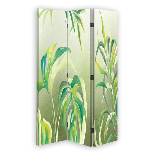 Raumteiler Beidseitig drehbar, Monstera Blätter - (110x170)