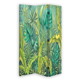 Raumteiler Beidseitig drehbar, Monstera Blätter - (110x170)