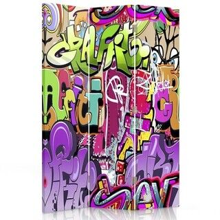 Raumteiler Beidseitig drehbar, Graffiti-Abstraktion - (110x170)