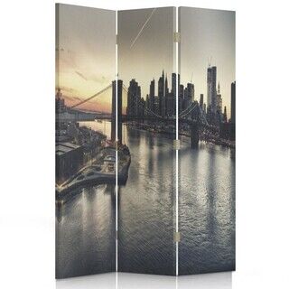 Raumteiler Beidseitig drehbar, Brooklyn Bridge in New York - (110x170)