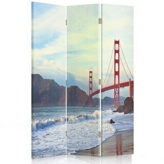 Raumteiler Beidseitig drehbar, Golden Gate Bridge - (110x170)