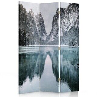 Raumteiler Beidseitig drehbar, Bergsee - (110x170)