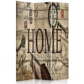 Raumteiler Beidseitig drehbar, Home Vintage Komposition - (110x170)