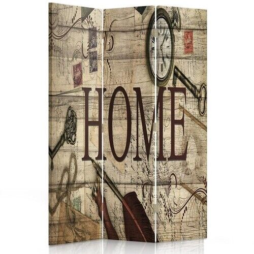 Raumteiler Beidseitig drehbar, Home Vintage Komposition - (110x170)