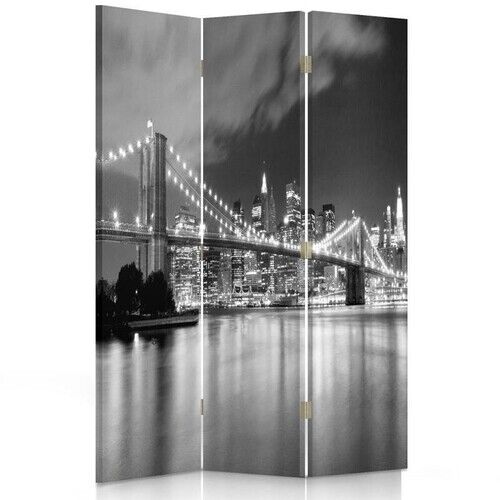 Raumteiler Beidseitig drehbar, Panorama der Brooklyn Bridge - (110x170)