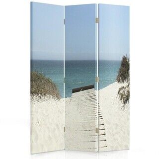 Raumteiler Beidseitig drehbar, Zum Strand gehen - (110x170)