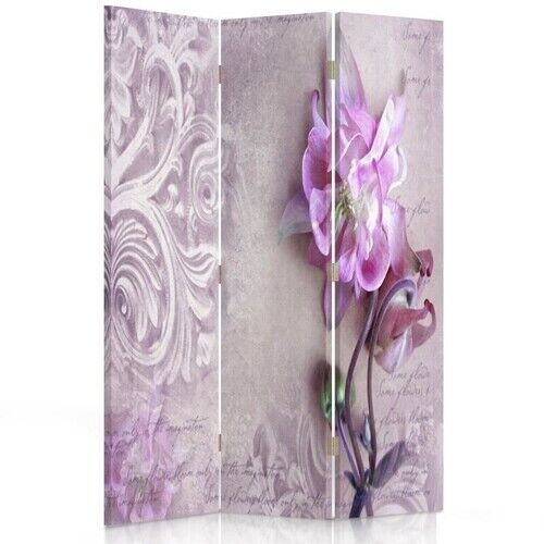 Raumteiler Beidseitig drehbar, Dekoration mit Orchidee - (110x170)