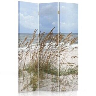 Raumteiler Beidseitig drehbar, Gras am Meer - (110x170)