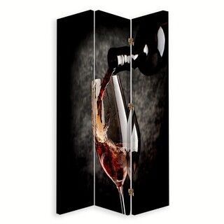 Raumteiler Beidseitig drehbar, Aroma von Rotwein - (110x170)