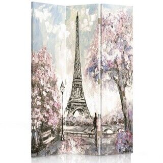 Raumteiler Beidseitig drehbar, Frühling in Paris - (110x170)