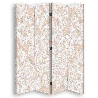 Raumteiler Beidseitig, Elegantes Beige - (145x170)