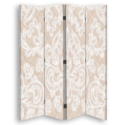 Raumteiler Beidseitig, Elegantes Beige - (145x170)