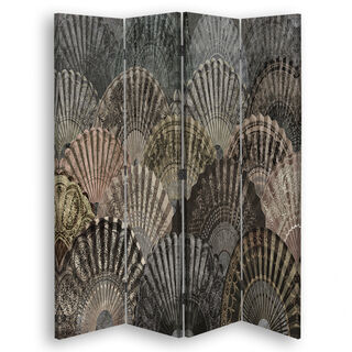 Raumteiler Beidseitig, Elegante Fächer - (145x170)