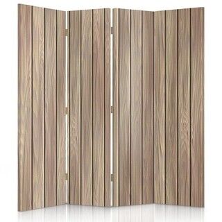 Raumteiler Beidseitig, Hellfarbene Planken - (145x170)