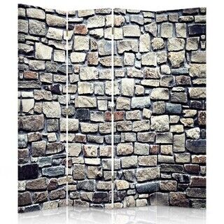 Raumteiler Beidseitig, Steinwand - (145x170)