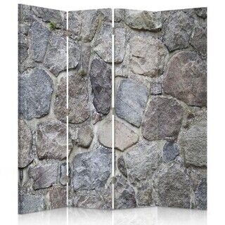 Raumteiler Beidseitig, Steinwand - (145x170)