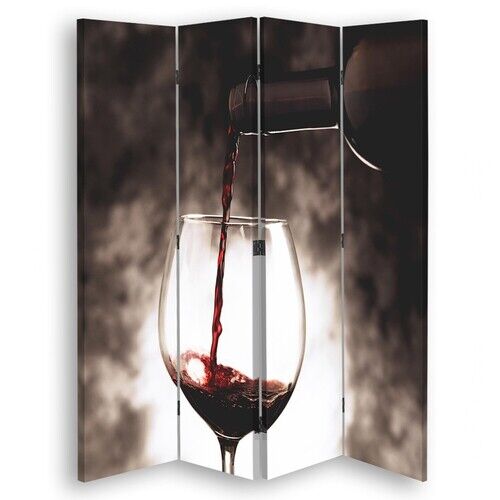 Raumteiler Beidseitig, Zeit für ein Glas Wein - (145x170)