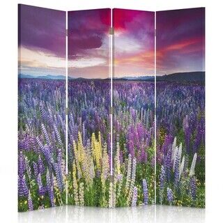 Raumteiler Beidseitig, Wiese voller Blumen - (145x170)