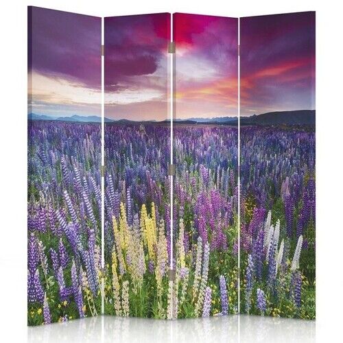 Raumteiler Beidseitig, Wiese voller Blumen - (145x170)