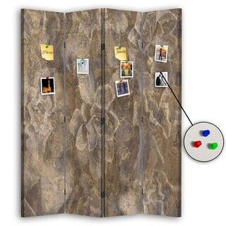Raumteiler Beidseitig PIN IT, Soft Brown - (145x170)