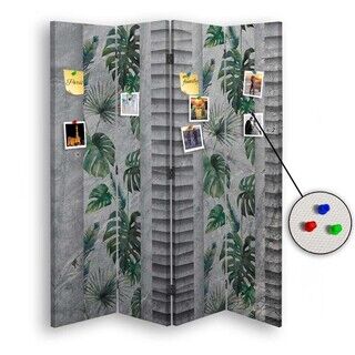 Raumteiler Beidseitig PIN IT, Individuelles Design mit Monstera - (145x170)