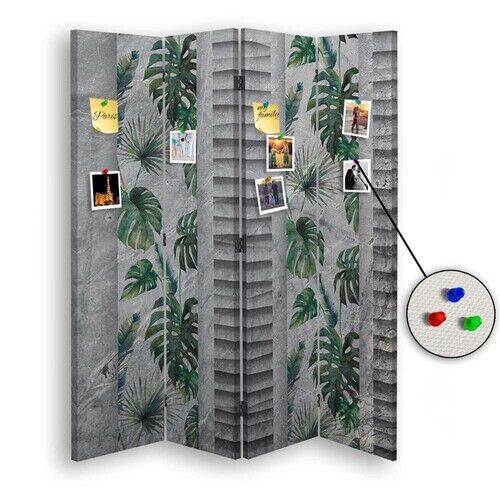 Raumteiler Beidseitig PIN IT, Individuelles Design mit Monstera - (145x170)