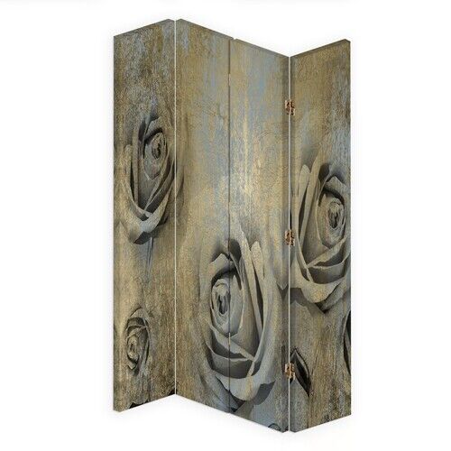Raumteiler Beidseitig drehbar, Art Deco Rosen - (145x170)
