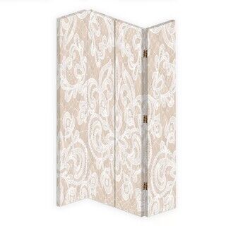 Raumteiler beidseitig drehbar, Elegantes Beige - (145x170)