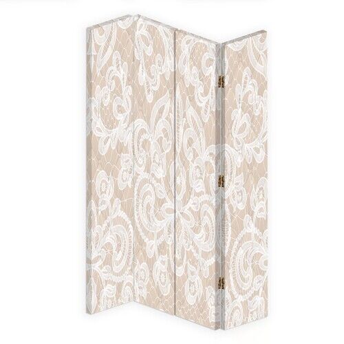Raumteiler beidseitig drehbar, Elegantes Beige - (145x170)