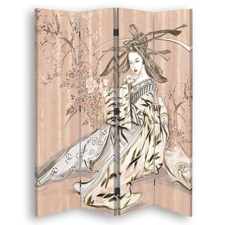 Raumteiler Beidseitig drehbar, Traditionelle japanische Geisha - (145x170)