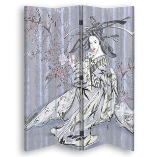 Raumteiler Beidseitig drehbar, Traditionelle japanische Geisha - (145x170)