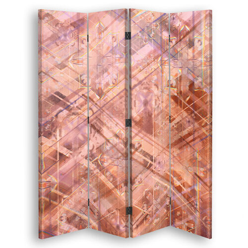 Raumteiler Beidseitig drehbar, Geometrische Formen Abstraktion - (145x170)