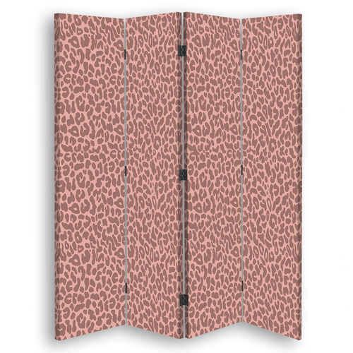 Raumteiler Beidseitig drehbar, Panther Leopardenfellmuster - (145x170)