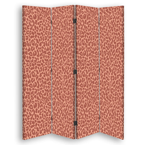 Raumteiler Beidseitig drehbar, Panther Leopardenfellmuster - (145x170)