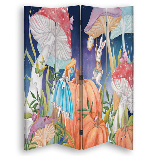 Raumteiler Beidseitig drehbar, Kleine Alice im Wunderland - (145x170)