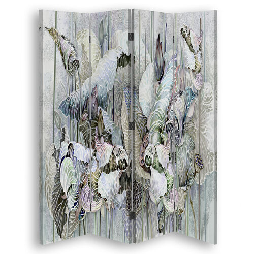 Raumteiler Beidseitig drehbar, Heilige Lotusblumen - (145x170)