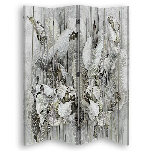 Raumteiler Beidseitig drehbar, Heilige Lotusblumen - (145x170)