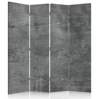 Raumteiler Beidseitig drehbar, Graues Holz - (145x170)
