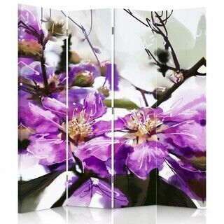 Raumteiler Beidseitig drehbar, Magnetische Blumen - (145x170)