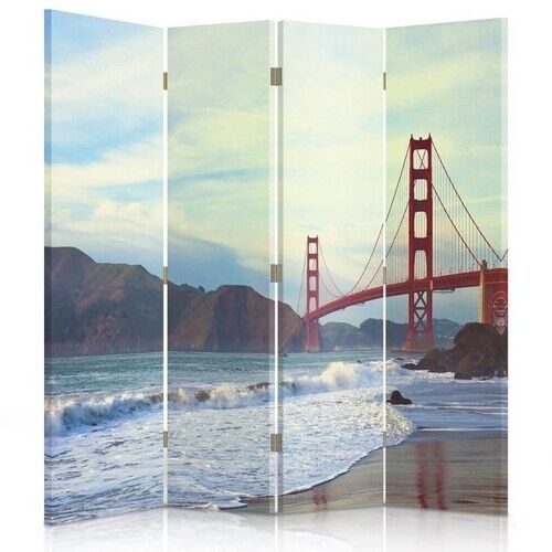 Raumteiler Beidseitig drehbar, Golden Gate Bridge - (145x170)