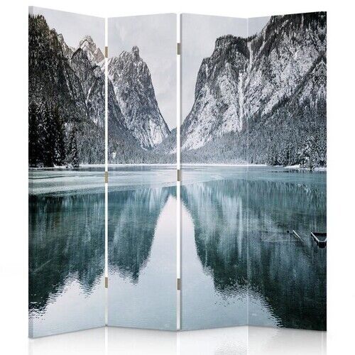 Raumteiler Beidseitig drehbar, Bergsee - (145x170)