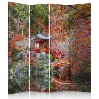 Raumteiler Beidseitig drehbar, Japanischer Stil Garten - (145x170)