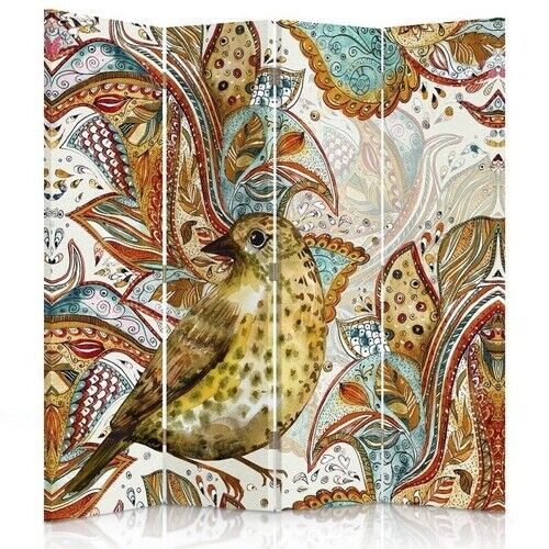 Raumteiler beidseitig drehbar, Orientalischer Vogel - (145x170)